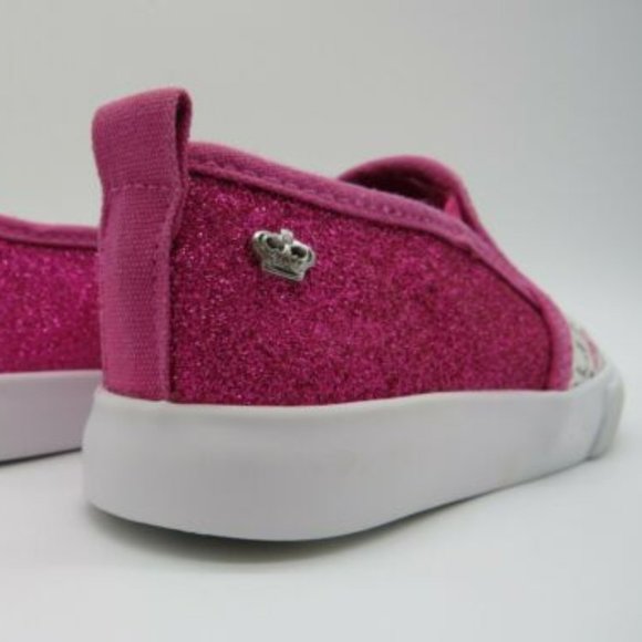 Juicy Couture* LiL Petaluma Sparkly Pink with White Soles Size~ 8M - Picture 2 of 11